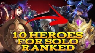 TOP 10 HEROES FOR SOLO RANK SEASON 15 AS OF DECEMBER 29 2019