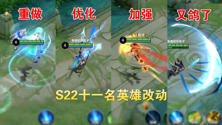 First batch of 11 hero adjustments for the new season: Master Lu is reworked and released, while the