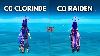 IS Raiden still the STRONGEST electro?? Raiden vs Clorinde ! [ Genshin Impact ]