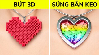 BÚT 3D VS SÚNG BẮN KEO | Đồ Thủ Công, Đồ Trang Sức Và Mẹo Sửa Chữa Thông Minh