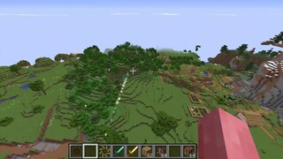 When an artifact is created in Minecraft! Eight in one diamond sword! Explosive power!