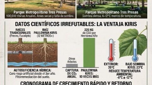 El parque metropolitano 3 presas en Chihuahua podría ser autosuficiente de riego si plantarán kiris
