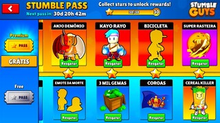 CHEGOU AGORA NOVO PASSE 0.48 DE MAIO DO STUMBLE GUYS COM SKINS ESPECIAIS [VEJA AGORA] - GRÁTIS? 😱
