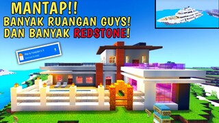 RUMAH SULTAN VERSI MINECRAFT! BANYAK REDSTONE DAN ADA KAPAL PRIBADINYA! - Map Showcase Minecraft #34