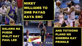 MIKEY WILLIAMS  TO SMB POSIBLE KAYA?| ANG PUEDE IPALIT KAY PAUL LEE| GINEBRA MAY PLANO KAY PRINGLE