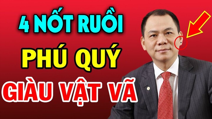 4 Nốt Ruồi "CỰC HIẾM" Quý Hơn Vàng Ẩn Chứa Tài Lộc Giàu Sang Tiền Bạc Ùn Ùn Kéo Đến