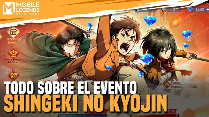 Todo sobre el Evento Shingeki No Kyojin | Costo de las skins | Mobile Legends