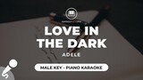 Love In The Dark - Adele (Male Key - Piano Karaoke)