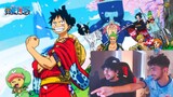 My NON ANIME FAN Friend Reacts To One Piece Badass Moments