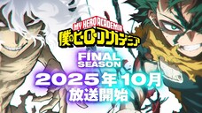 PV - Boku no Hero Academia Final Season Teaser - Anime Fall 2025