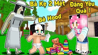 MỀU THỬ THÁCH 24 GIỜ GIẢI CỨU REDHOOD KHỎI BÀ KẸ TRONG MINECRAFT*1 NGÀY REDHOOD LÀM EM BÉ SIÊU QUẬY