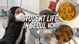 Étudier en Corée (vlog) - korean food, café, saison des pluies, lotte world...
