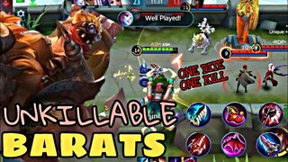 UNKILLABLE BARATS Gameplay with JUNGLER BUILD - "One Bite, One Kill " By Professor Diggie - MLBB