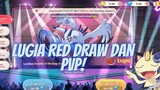 RED DRAW LUGIA DAN BANTAI YOUTUBER PAKAI 3 FLYING - MEGAMON