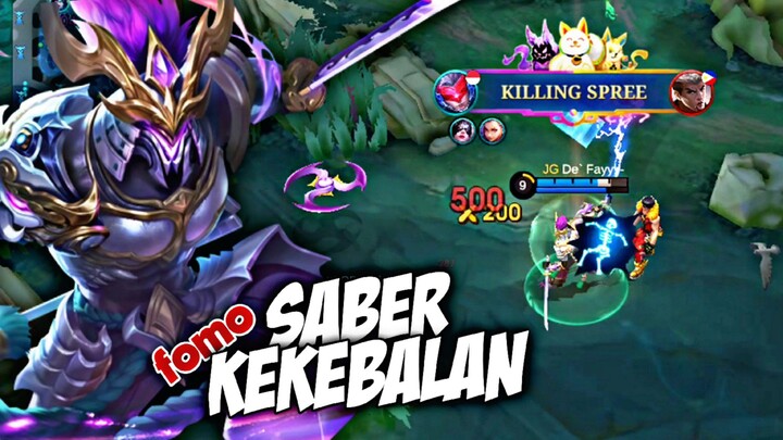 Nyobain Saber Kekebalan Tubuh!! Works Atau Fomo?! - Mobile Legends
