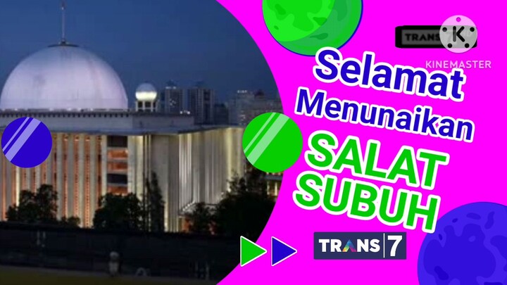 Bumper Card Adzan Subuh Trans 7 (New Look 1 Januari 2027)