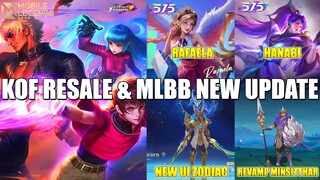 KOF RESALE 2023, ZODIAC SUMMON NEW UI, MINSITTHAR REVAMP, ARLOTT VOICE LINES | MLBB NEW UPDATE