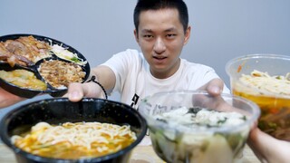 把餐饮界四大门店的饭都点一遍！这拉面的肉都可以透光了！