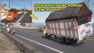 TRUK BAYI TABUNG OLENG PARAH, KONVOI BARENG NEW TAWAKAL 4 DAN BERKAH