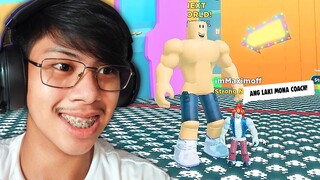 Strongman Simulator Pero Naging Coach ako - Roblox Strongman simulator