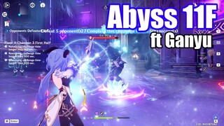 【原神 Genshin Impact】1Shot Abyss 11F but with more Ganyu