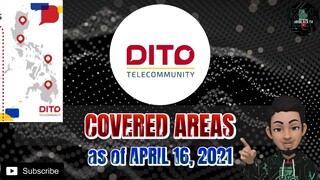 DITO TELECOMMUNITY UPDATE | COVERED AREAS | AS OF APRIL 16 2021 | #shorts