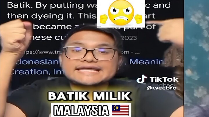 Drama Orang Malaysia Klaim Batik...