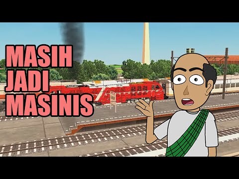 Udin Masih Mencoba Jadi Masinis - Udin dan Bono
