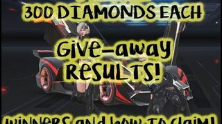 ROS 5x 300 Free Diamonds Giveaways - Winners and How to claim! ( ROS SPENDING AND FREE DIAMONDS)