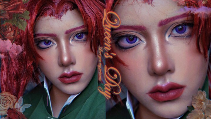 【Yan Xuan】ขั้นตอนการแต่งหน้าคอสเพลย์ Kakyoin Dianming ของ Jojo's Bizarre Adventure