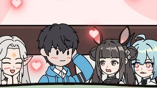 In the haunted dormitory survival game, sleeping with the goddess can level up infinitely? !