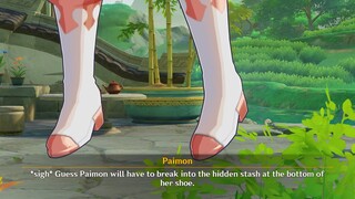 It's official!! Paimon kept her money in her shoes