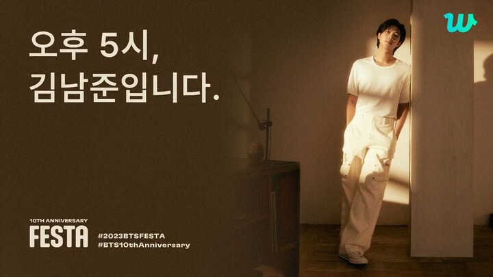 I'ts 5 PM, and This is Kim Namjoon #2023BTSFESTA