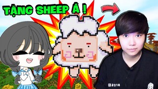 MẶP DORAM ĐỀN BÙ THIỆT HẠI CHO SHEEP | XÂY PIXEL SIÊU TO KHỔNG LỒ TẶNG QUÀ SHEEP TRONG MINI WORLD