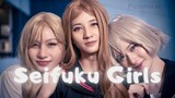 3 Gadis Cantik Dengan Seifuku Play... ga kalah sama seragam sekolah anak SMA