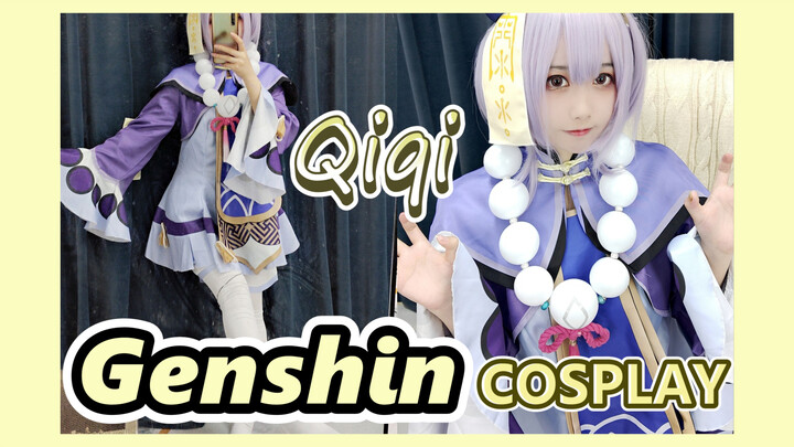 [Genshin,  COSPLAY]  Halloween, Qiqi comes for candies~