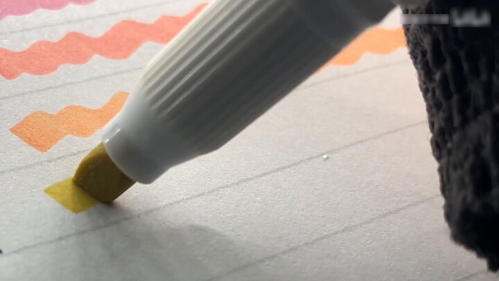 Zebra Highlighter Color Test｜Voice Control｜Brush Sound｜White Noise｜Handwriting Voice Control｜Station