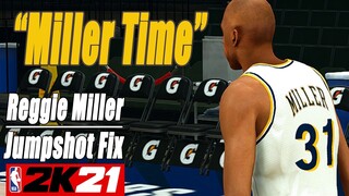 Reggie Miller Jumpshot Fix NBA2K21 with Side-by-Side Comparison