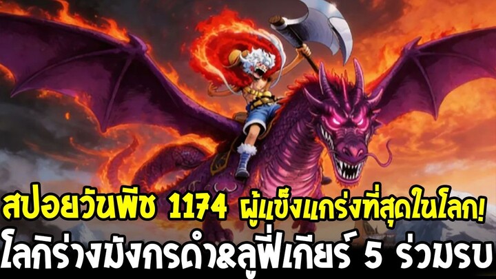 [สปอย] วันพีช 1174 - ผลปีศาจโลกิร่างมังกรยักษ์สีดำ ผู้แข็งแกร่งที่สุดในโลก!