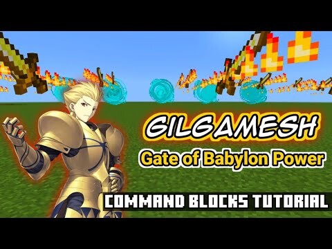 【Command Block】How to get Gilgamesh Gate of Babylon Power【Minecraft】