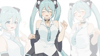 tarian kucing sedih tapi Hatsune Miku