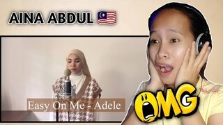 Easy on me - Adele ( Aina Abdul's cover) || Reaction