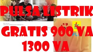 Cara Dapat pulsa Listrik Gratis Meteran 900 VA dan 1300 VA