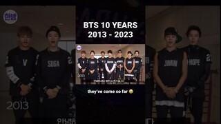 BTS 10 Years 2013 - 2023 💜 #bts #btsfesta #btsarmy #army #bangtan #btsshorts #btsforever