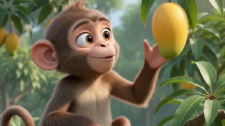 《小猴子的香蕉大作战！😂🍌》