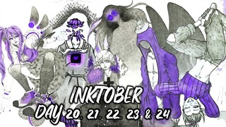 INKTOBER 2019 | DAY 20, 21, 22,23 & 24 { Tread Treasure Ghost Ancient Dizzy }