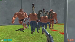 Run Away from Monsters. FPS Perspective! Animal Revolt Battle Simulator