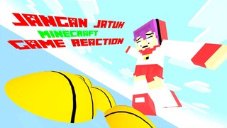 Game Reaction Minecraft Animasi Jangan Jatuh! dan Lagu Awan!