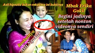 Ekspresi Gokil lucu ngakak banget nonton video sendiri detik detik di hipnotis