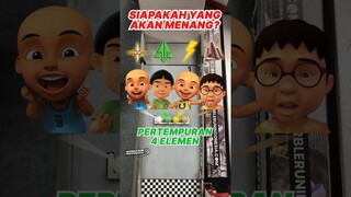 Upin-Ipin Punya Kekuatan Elemen Boboiboy! Elemen Siapa Terkuat? | MRI PanSos Kap #Shorts